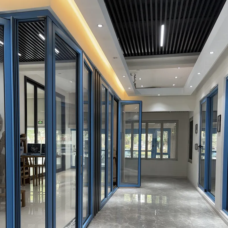 Customized folding doors for coffee shops