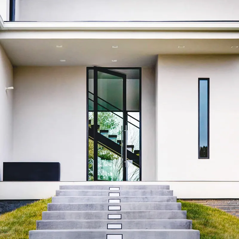 High quality customized villa with simple and elegant modern anti-theft shaft revolving door