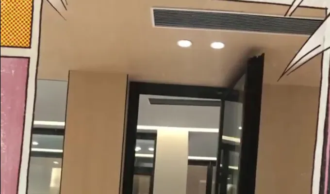 Bathroom swing door