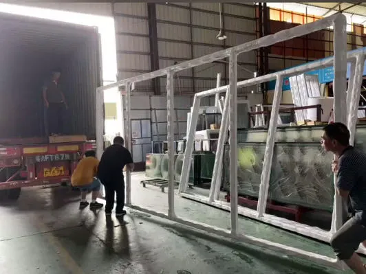 Oversized glass windows shipped.