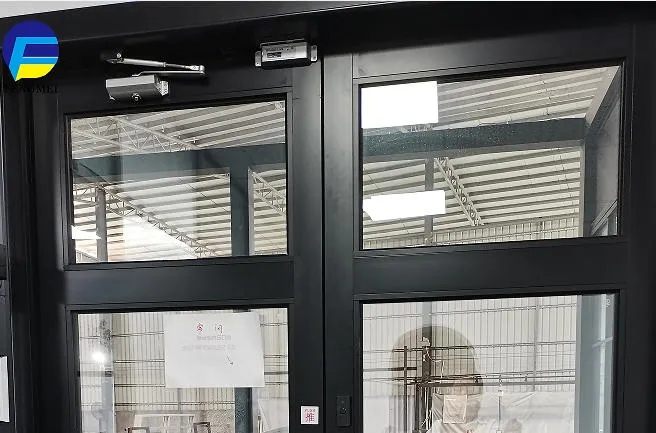 French glass swing door